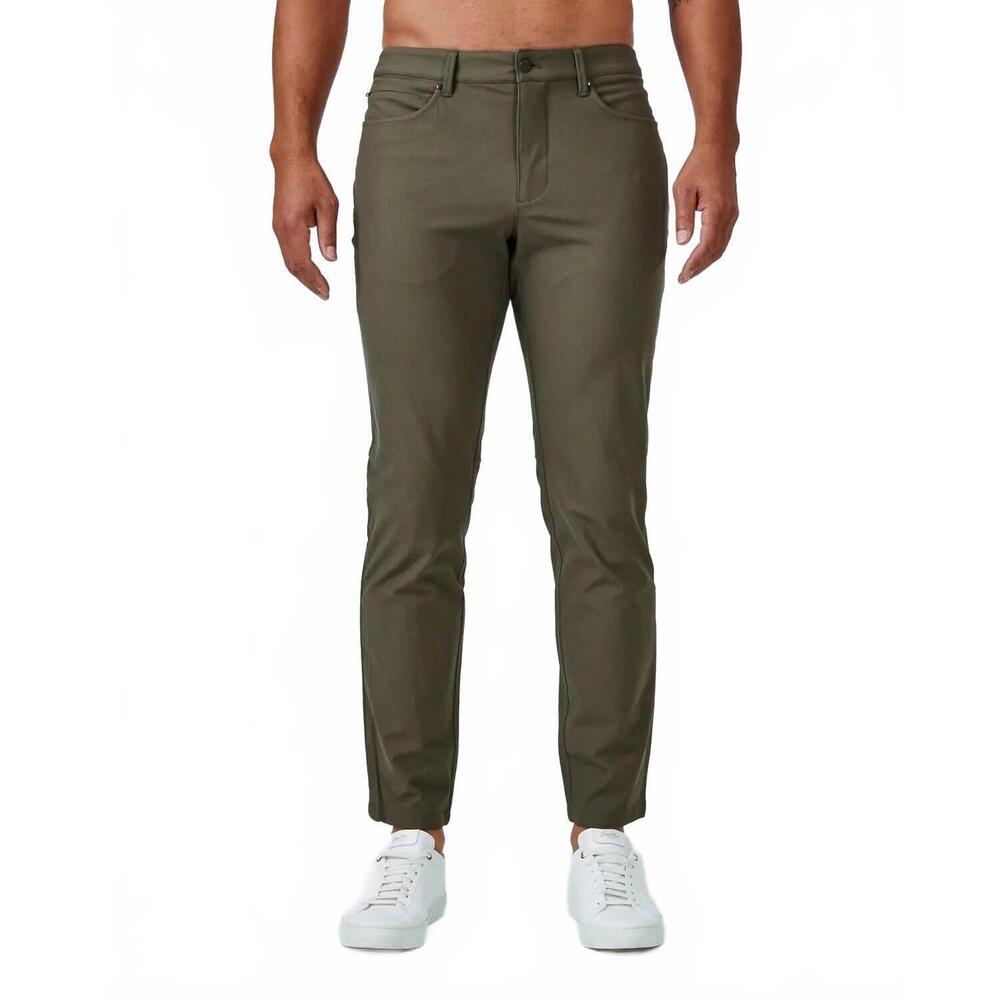 NEW 7DIAMONDS infinity 7-pocket pants in olive